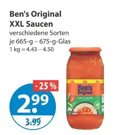 V Markt Ben's original xxl saucen Angebot