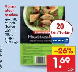 Netto Marken-Discount Bürger maultaschen Angebot