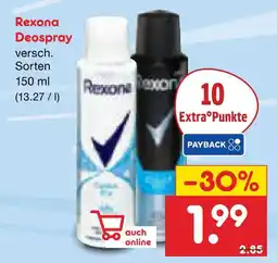 Netto Marken-Discount Rexona deospray Angebot