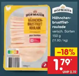 Netto Marken-Discount Hofmaier hähnchenbrustfiletroulade Angebot