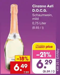 Netto Marken-Discount Cinzano asti d.o.c.g Angebot
