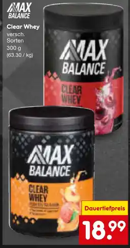 Netto Marken-Discount Max balance clear whey Angebot