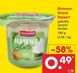 Netto Marken-Discount Ehrmann grand dessert Angebot