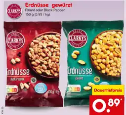 Netto Marken-Discount Clarkys erdnüsse gewürzt Angebot