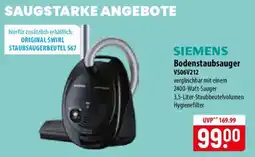 Famila Nord Ost SIEMENS Bodenstaubsauger VS06V212 Angebot