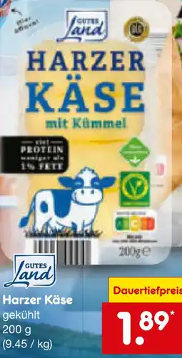 Netto Marken-Discount Gutes land harzer käse Angebot