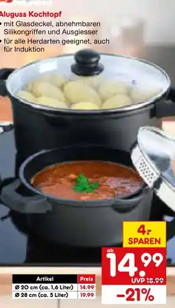 Netto Marken-Discount Aluguss kochtopf ø 20 cm Angebot