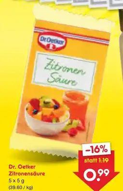 Netto Marken-Discount Dr. oetker zitronensäure Angebot