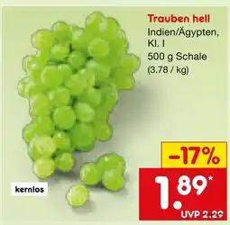 Netto Marken-Discount Trauben hell Angebot