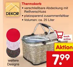 Netto Marken-Discount Dekor thermokorb Angebot