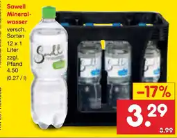 Netto Marken-Discount Sawell mineralwasser Angebot