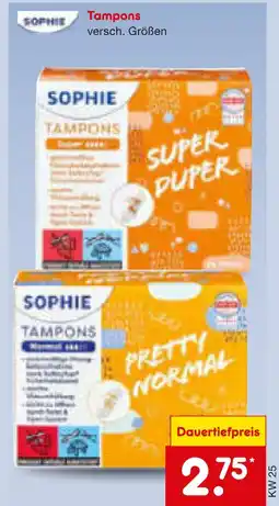 Netto Marken-Discount Sophie tampons Angebot