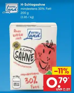 Netto Marken-Discount Gutes land h-schlagsahne Angebot