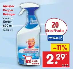 Netto Marken-Discount Meister proper reiniger Angebot