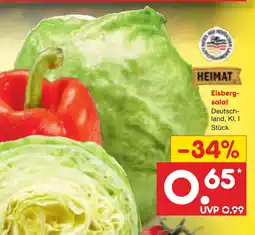 Netto Marken-Discount Heimat eisbergsalat Angebot