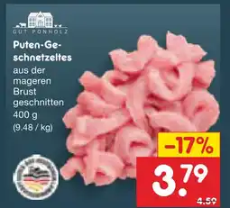Netto Marken-Discount Gut ponholz puten-geschnetzeltes Angebot