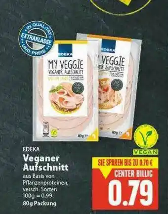 E-Center Edeka Veganer Aufschnitt Angebot