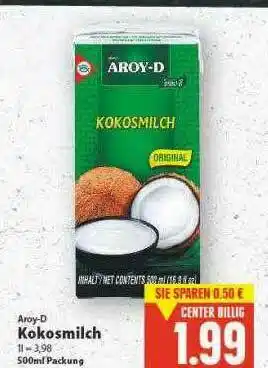 E-Center Aroy-d Kokosmilch Angebot