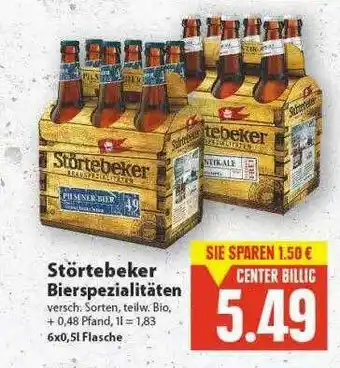 E-Center Störtebeker Bierspezialitäten Angebot