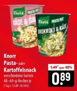 Famila Nord Ost Knorr Pasta- oder Kartoffelsnack Angebot