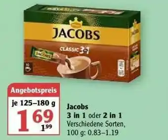 Globus Jacobs 3in1 Oder 2in1 Angebot