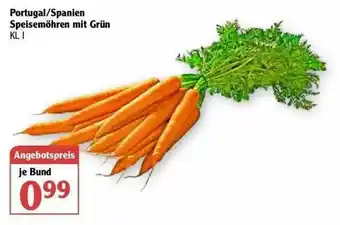 Globus Speisemöhren Mit Grün Angebot