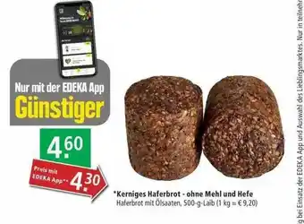 Marktkauf Kerniges Haferbrot - Ohne Mehl Und Hefe Angebot