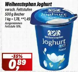 Simmel Weihenstephan Joghurt Angebot