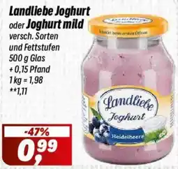 Simmel Landliebe Joghurt oder Joghurt mild Angebot