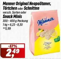 Simmel Manner Original Neapolitaner, Törtchen oder Schnitten oder Snack Minis Angebot