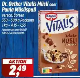 Simmel Dr. Oetker Vitalis Müsli oder Paula Müslispaß Angebot