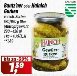 Simmel Bautz'ner oder Hainich Gurken Angebot