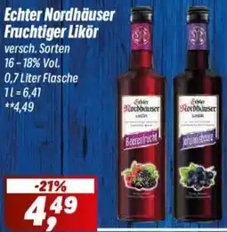 Simmel Echter Nordhäuser Fruchtiger Likör Angebot