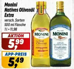 Simmel Monini Natives Olivenöl Extra Angebot