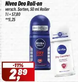 Simmel Nivea Deo Roll-on Angebot