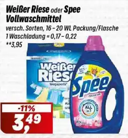 Simmel Weißer Riese oder Spee Vollwaschmittel Angebot