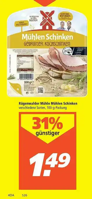 Marktkauf Rügenwalder Mühle Mühlen Schinken Angebot