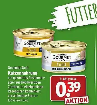 Wasgau Gourmet Gold Katzennahrung Angebot