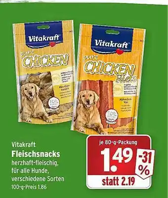 Wasgau Vitakraft Fleischsnacks Angebot