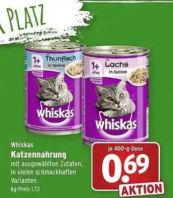 Wasgau Whiskas Katzennahrung Angebot