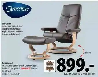 Zurbrüggen Stressless City 2020 - Relaxsessel Angebot