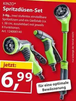 Sonderpreis Baumarkt KINZO Spritzdüsen-Set Angebot