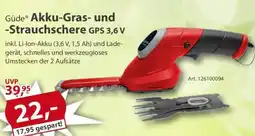 Sonderpreis Baumarkt Güde Akku-Gras- und -Strauchschere GPS 3,6 V Angebot