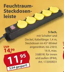 Sonderpreis Baumarkt Feuchtraum- Steckdosenleiste Angebot