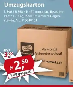 Sonderpreis Baumarkt Umzugskarton Angebot