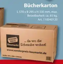 Sonderpreis Baumarkt Bücherkarton Angebot