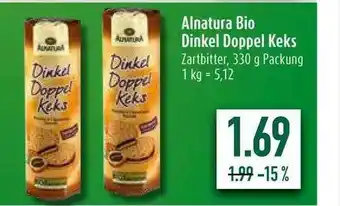 diska Alnatura Bio Dinkel Doppel Keks Angebot