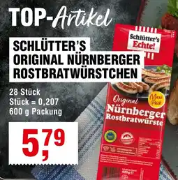 Handelshof Schlütter's original nürnberger rostbratwürstchen Angebot