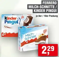 Handelshof Ferrero milch-schnitte / kinder pingui Angebot