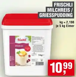 Handelshof Frischli milchreis / griesspudding Angebot